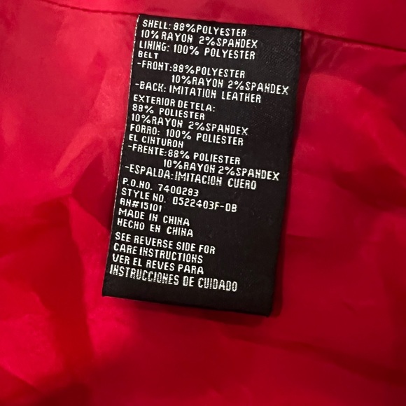 Women's Red Cape Coat - Picture 8 of 8